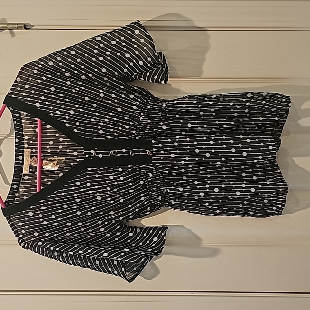 Andrew and Co Spotted blouse